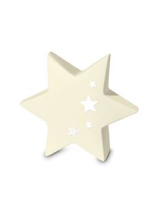 Urna estrella bebé arena beige
